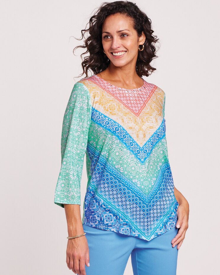Alfred Dunner® Chevron Top image number 1