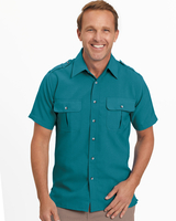 John Blair® Short-Sleeve Linen-Look Pilot Shirt thumbnail number 1