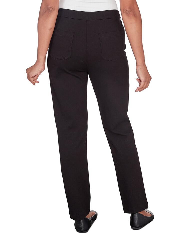 Alfred Dunner® World Traveler Comfort Ponte Average Length Pant image number 2