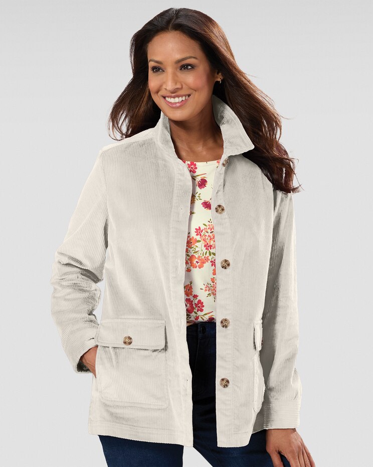 Wide-Wale Corduroy Shirt Jacket image number 1