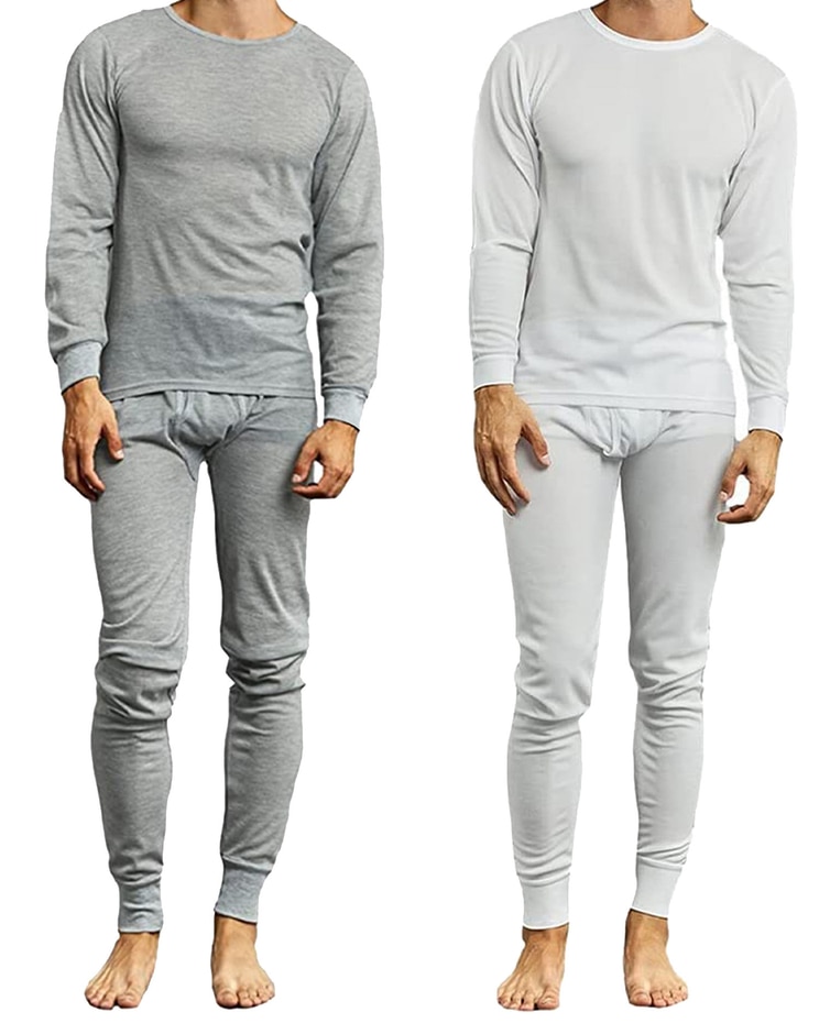 Galaxy By Harvic 4-Piece Winter Thermal Top & Bottom Sets (2-Tops & 2-Bottoms) image number 1