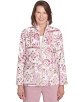 Alfred Dunner® Telluride Fuzzy Medallion Print Jacket thumbnail number 1