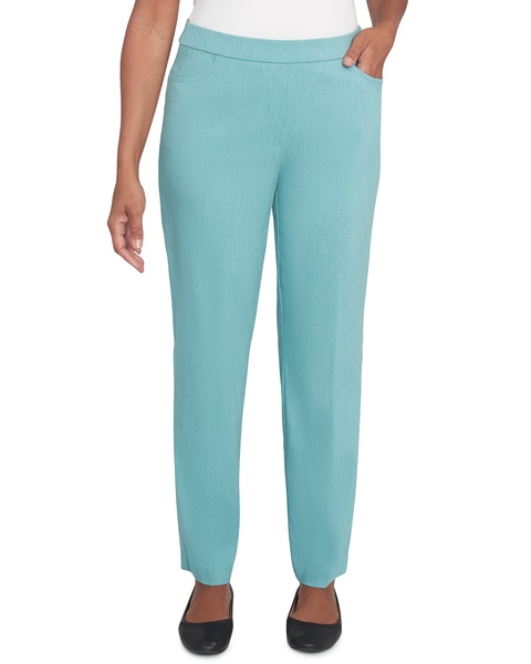 Alfred Dunner® Lake Victoria Petite Front Pocket Pant with All Around Elastic