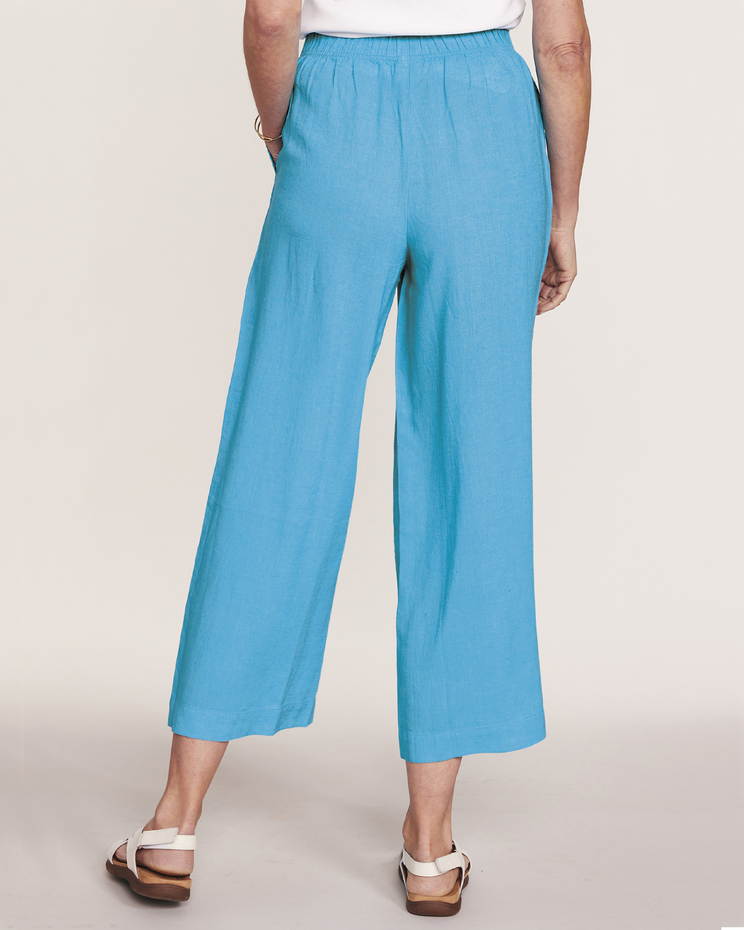 Linen Cropped Pants image number 3