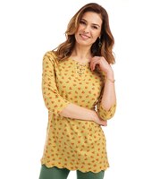 Print Scalloped Hem Tunic thumbnail number 1