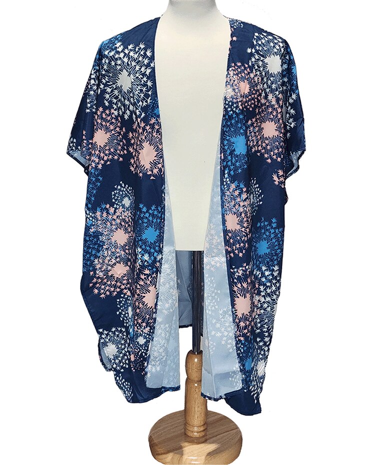 Linda Anderson Women's Kimono - Blue Ruana image number 1