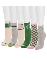MUK LUKS® Quarter Crew Socks-Pickleball thumbnail number 2