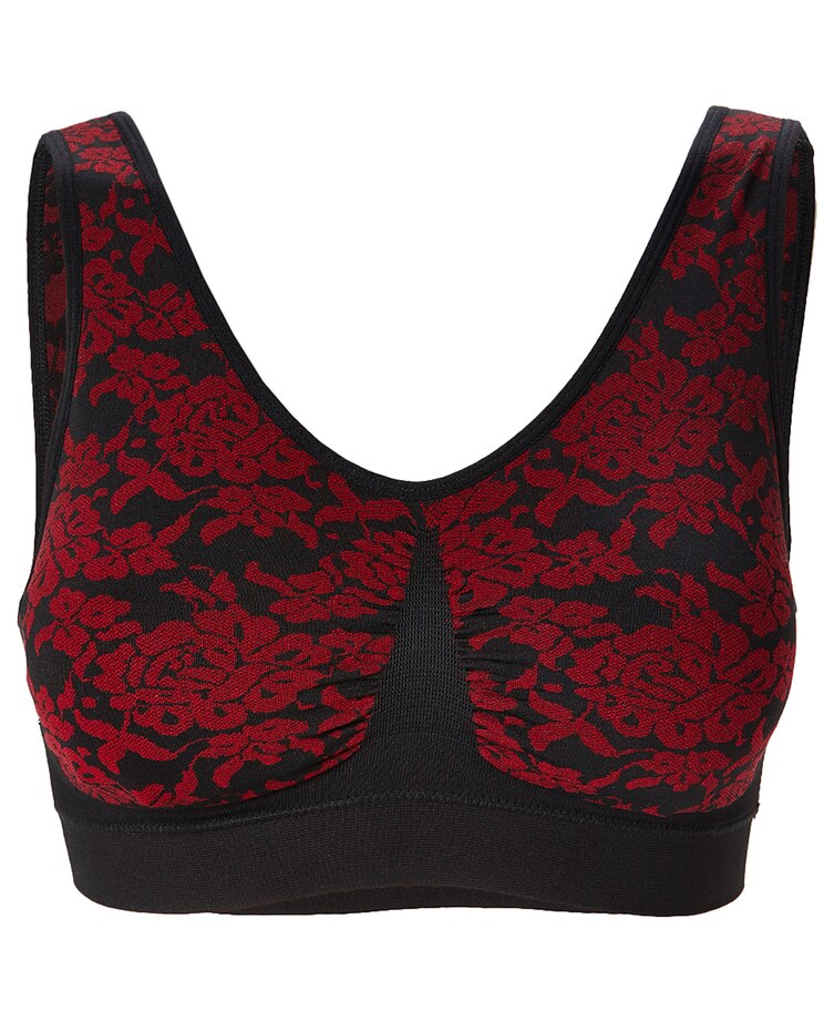 Jacquard Seamless Comfort Bra image number 1