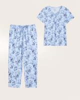Floral Capri Pajama Set thumbnail number 1