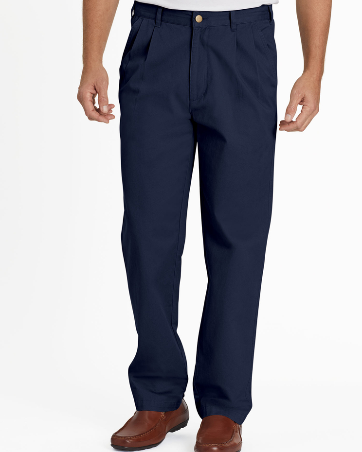 JohnBlairFlex Relaxed-Fit Back-Elastic Twill and Denim Pants image number 1