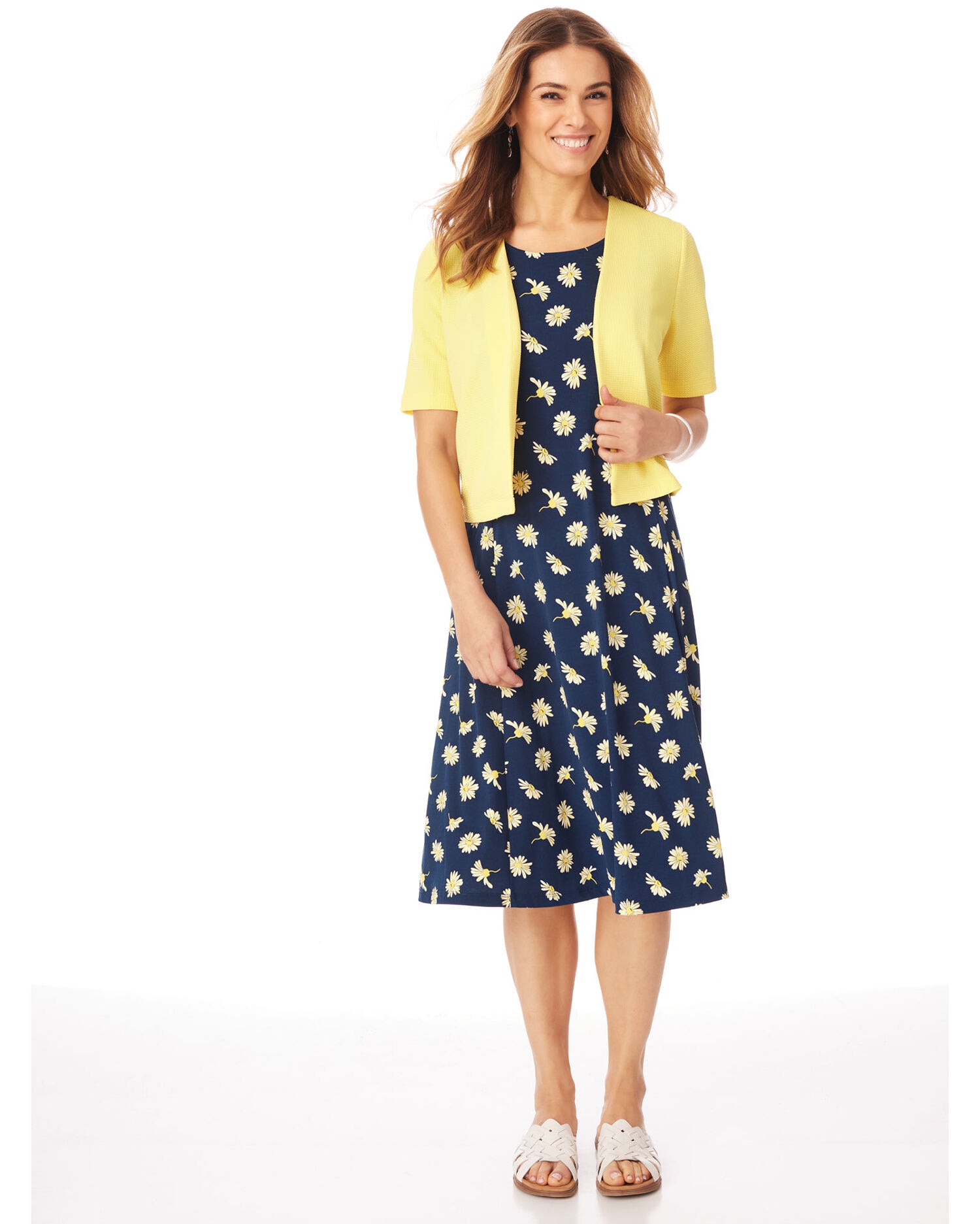 Short Sleeve 2 Piece Novelty Jacket Dress Blair