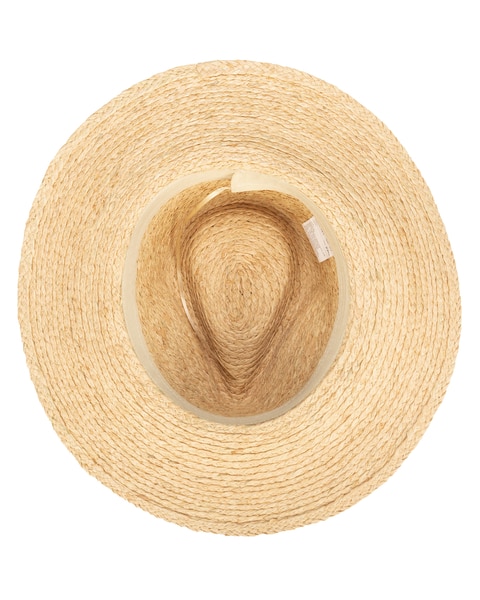 Sun Bather- Raffia Braid Fedora With Mixed Band Hat