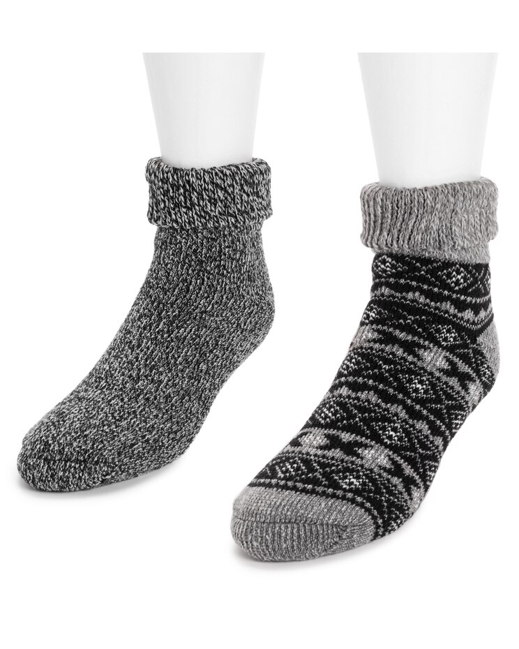 MUK LUKS® 2PK Short Heat Retainer Socks image number 3