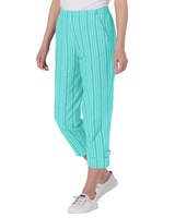 Seersucker Stripe Cropped Pants thumbnail number 1