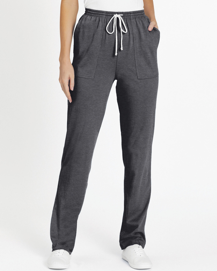 Pull-On Knit Drawstring Sport Pants image number 1