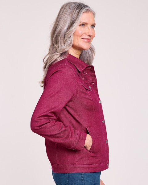 DenimEase™ Embellished Jacket