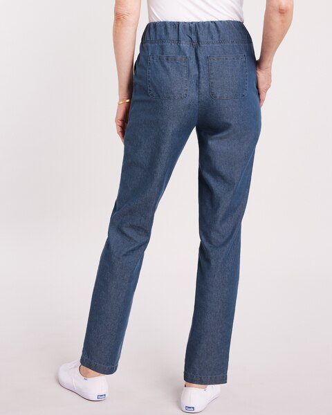 DenimLite Straight Leg Pants