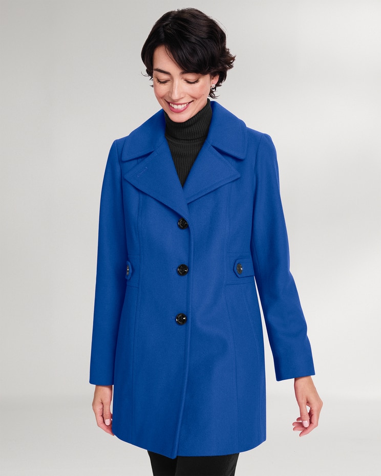 London Fog® Side-Tab Wool Coat image number 1