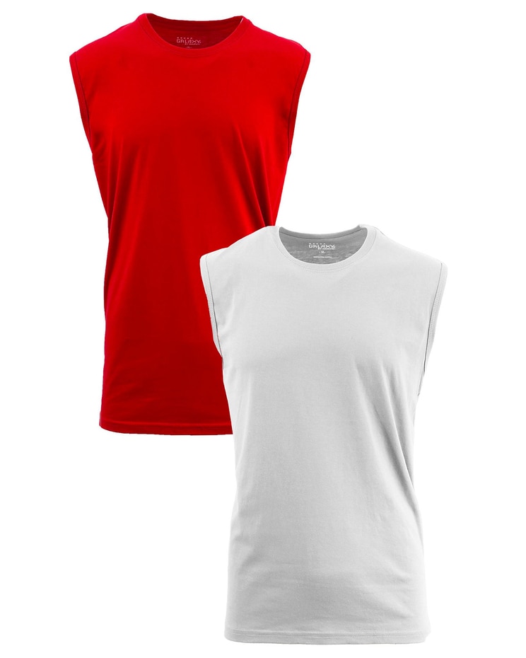 Galaxy By Harvic Muscle Tank T-Shirt- 2 Pack image number 1