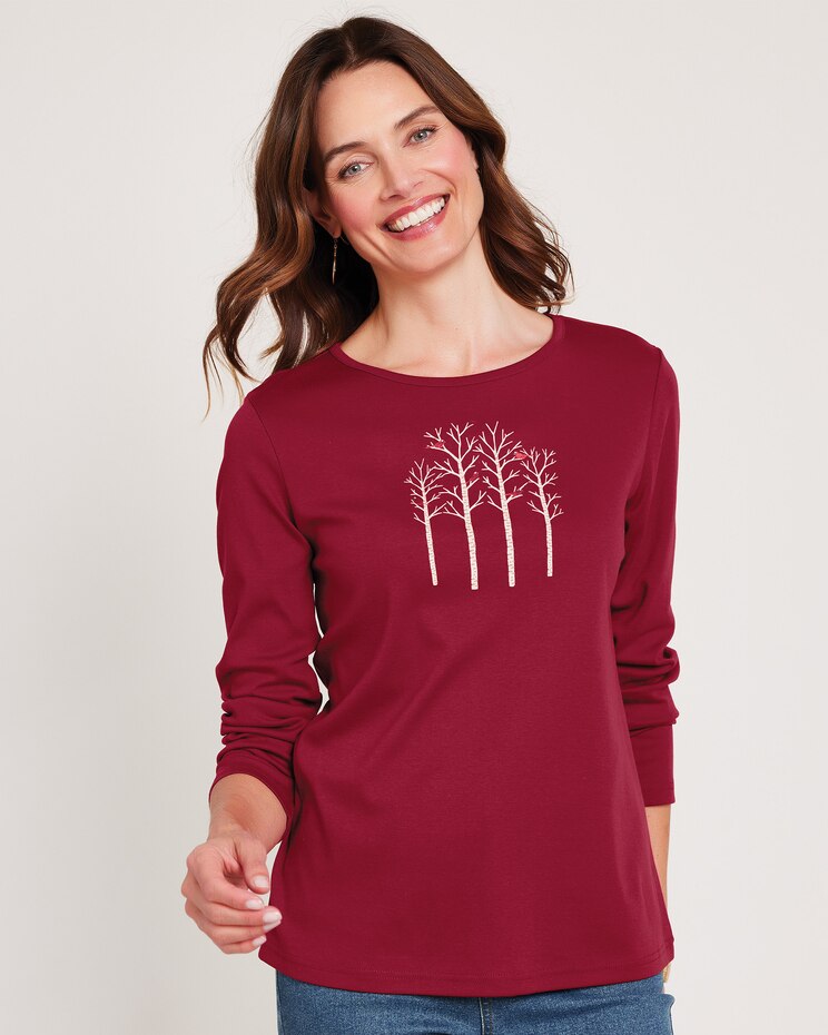 Holiday Embellished Tee image number 1