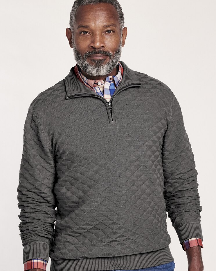 John Blair® Quarter-Zip Pullover Cardigan image number 1