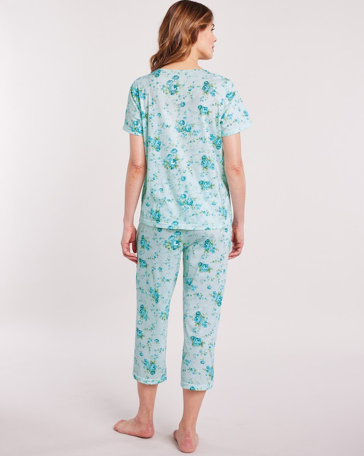 Floral Roses Capri Pajamas image number 2