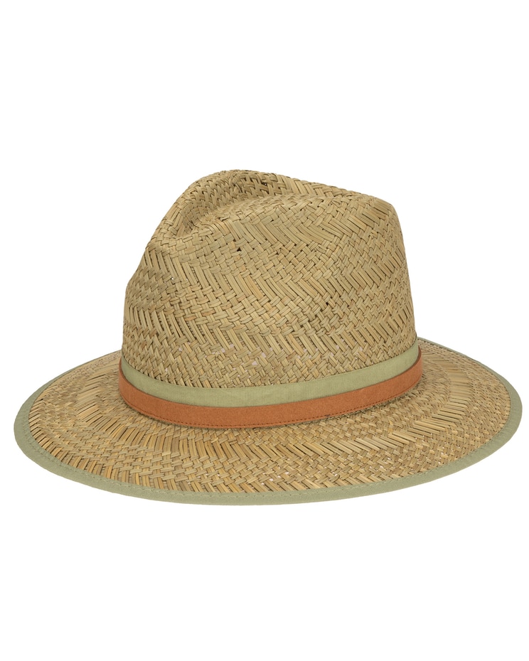 Seagrass Stingy Brim Straw Fedora image number 1