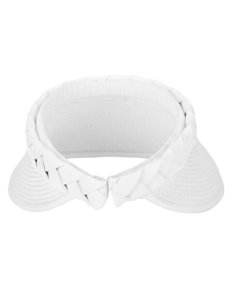 Looker Visor- Ultrabraid Visor With Pu Braided Band Hat