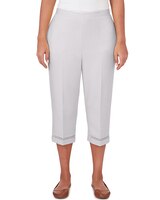 Alfred Dunner® Charleston Twill Capri With Lace Inset Bottom thumbnail number 1