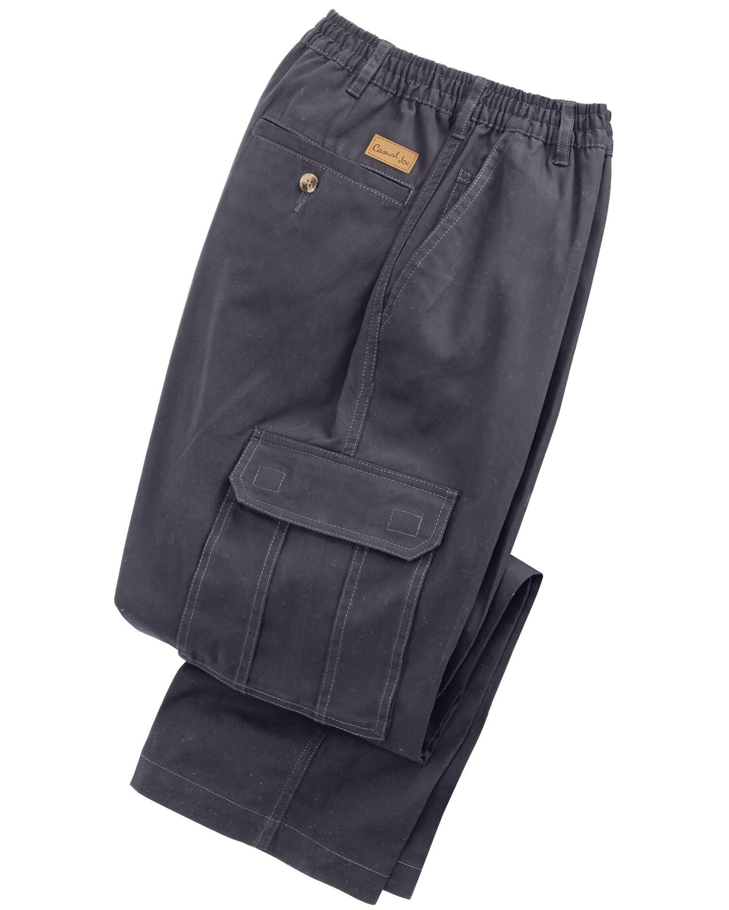 Haband Men's Casual Joe® Stretch Waist Poplin Cargo Pants