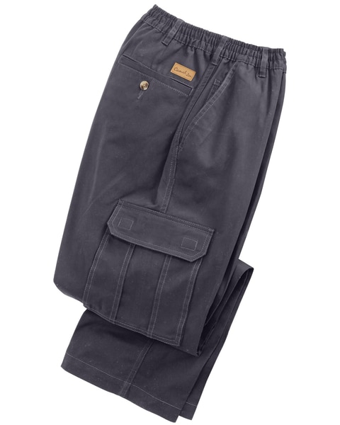 Haband Men's Casual Joe® Stretch Waist Poplin Cargo Pants