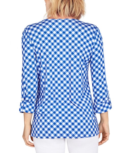 Ruby Rd® Gingham Print Top
