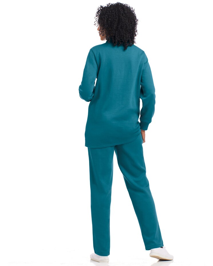 Fleece Polo Tunic Pant Set image number 2