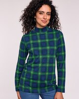 Essential Knit Patterned Mock Top thumbnail number 1