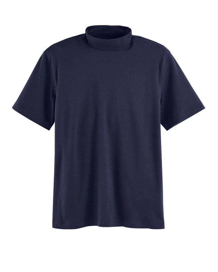 John Blair Short-Sleeve Mock Neck