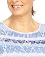 Alfred Dunner® Shenandoah  Valley Striped Sweater thumbnail number 4