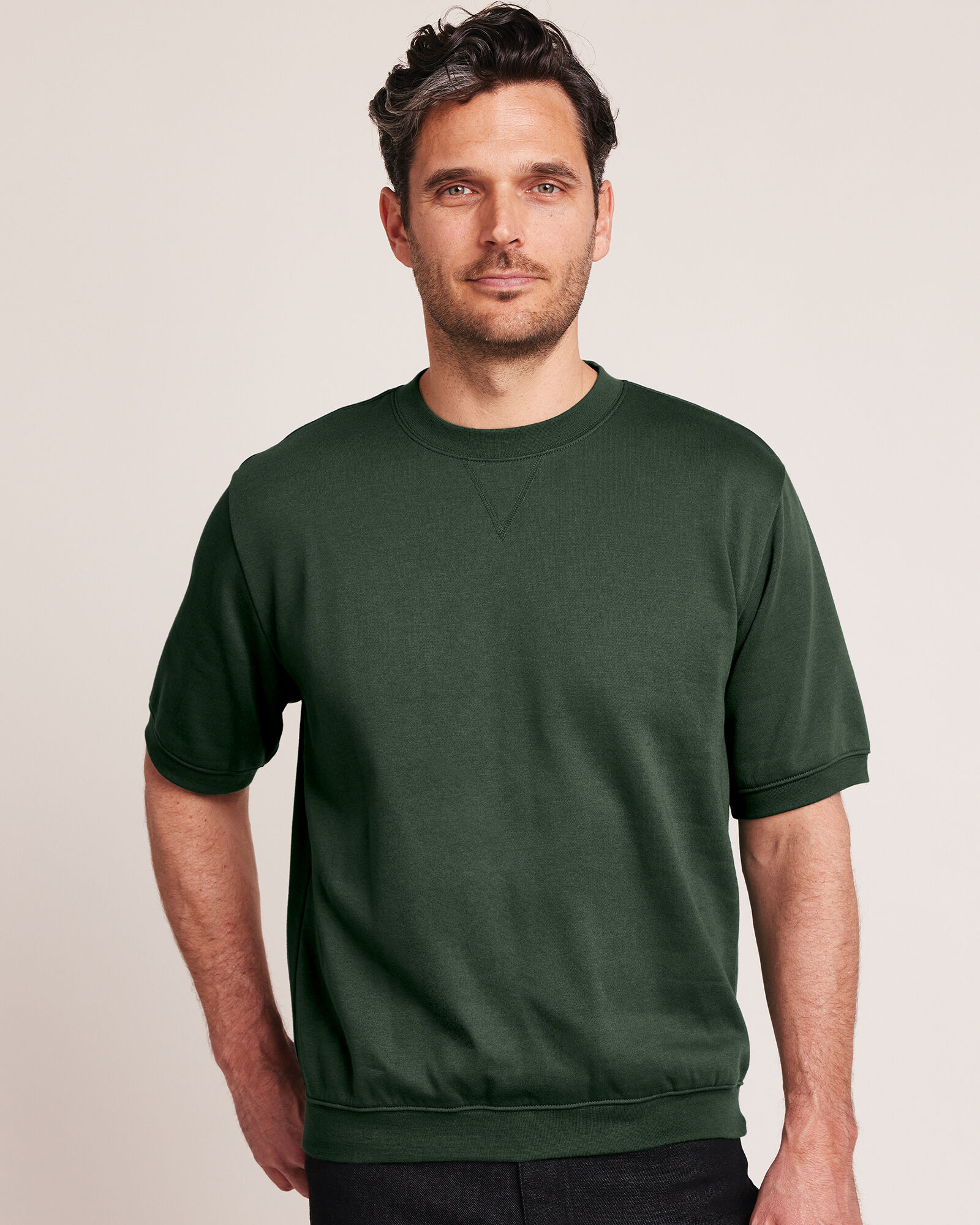 John Blair Supreme Fleece Short Sleeve Sweatshirt Blair