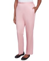 Alfred Dunner® Coming Up Roses Sateen Woven Medium Length Pant thumbnail number 3