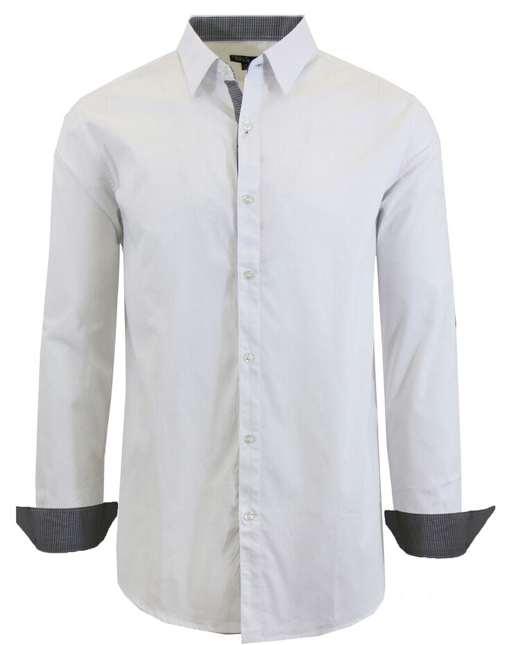 Wrinkle Resistant Slim-Fit Long Sleeve Dress Shirt image number 1