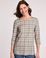 Essential Knit Button-Trim Top thumbnail number 4