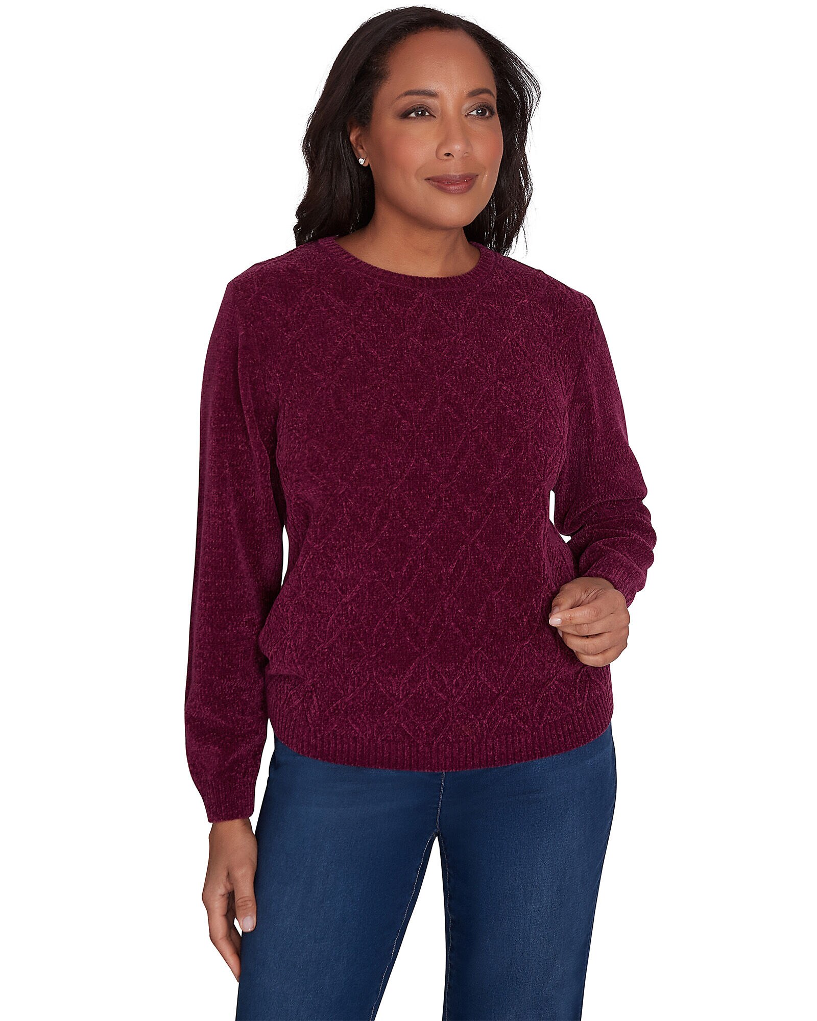 Alfred dunner fleece sweatshirts sales
