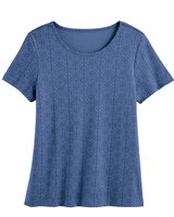 Tonal Print Knit Tee thumbnail number 1