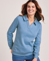Fleece Polo Sweatshirt thumbnail number 1