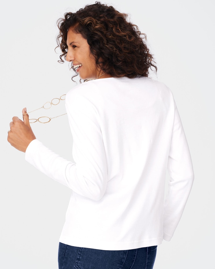 Essential Knit Long Sleeve Tee image number 2