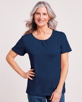 Essential Knit Shirred Tee thumbnail number 1