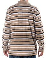 Palmland Long Sleeve Mixed Stripe Pique Polo thumbnail number 2
