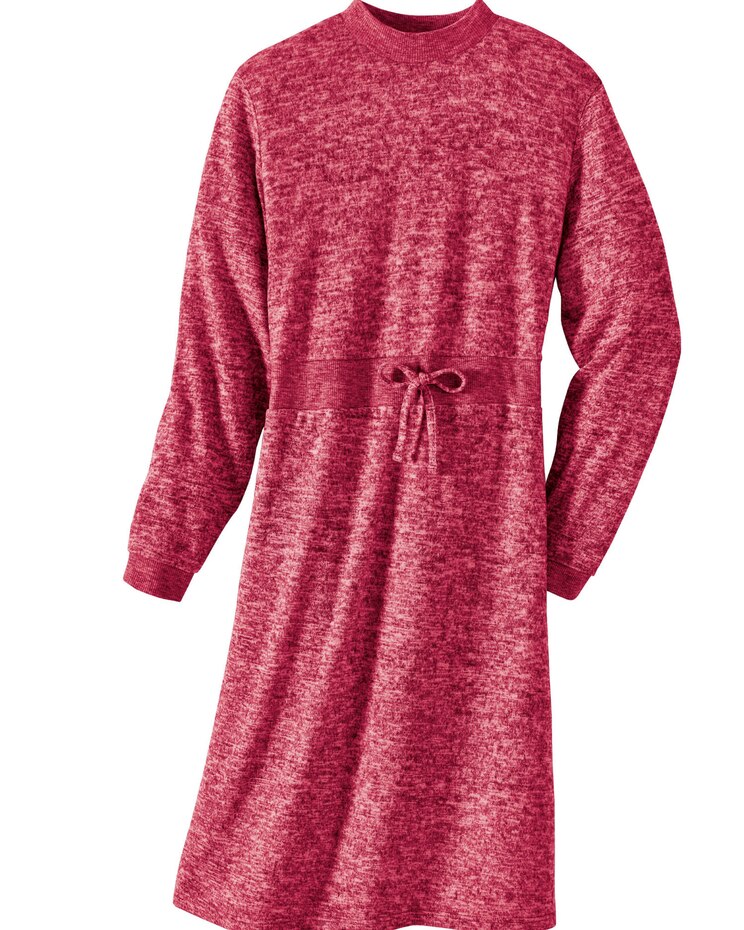 Haband Women’s Hacci Sweater Knit Mockneck Dress image number 2