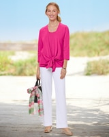 Look of Linen Pull-On Pants thumbnail number 2