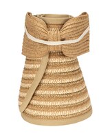 Mixed Paper And Gold Lurex Ultrabraid Visor Hat thumbnail number 3