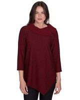 Ruby Rd® Go Wild Knit Herringbone Top thumbnail number 1